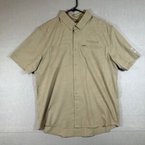Kuiu Mens XL Mesa Short Sleeve Button Up Shirt Venting Hiking Outdoors HuckBerry